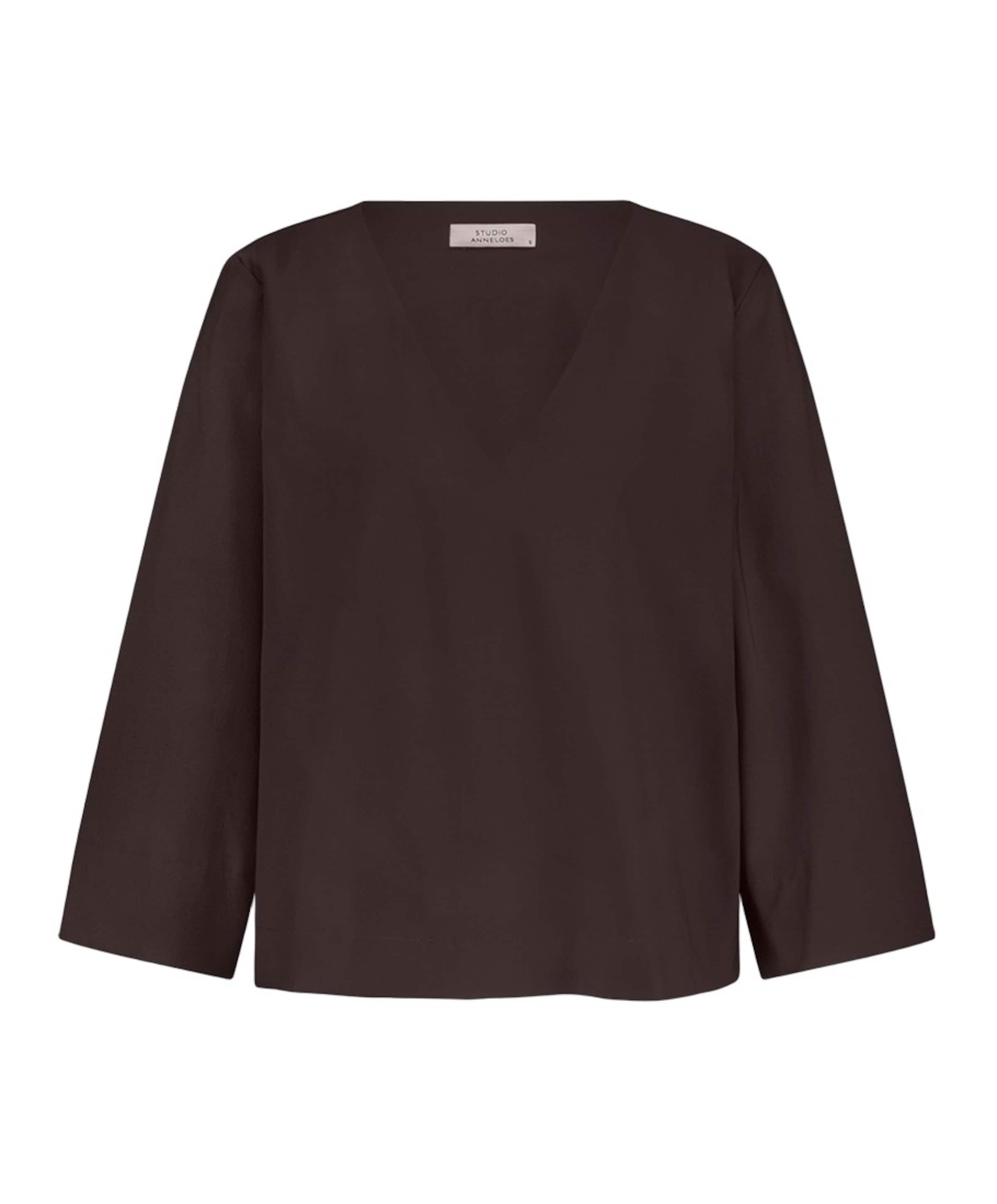Dames longsleeve bruin