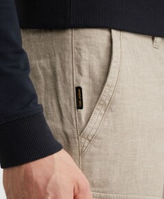 JETHEED PANTS STRUCTURED LINEN heren broek beige