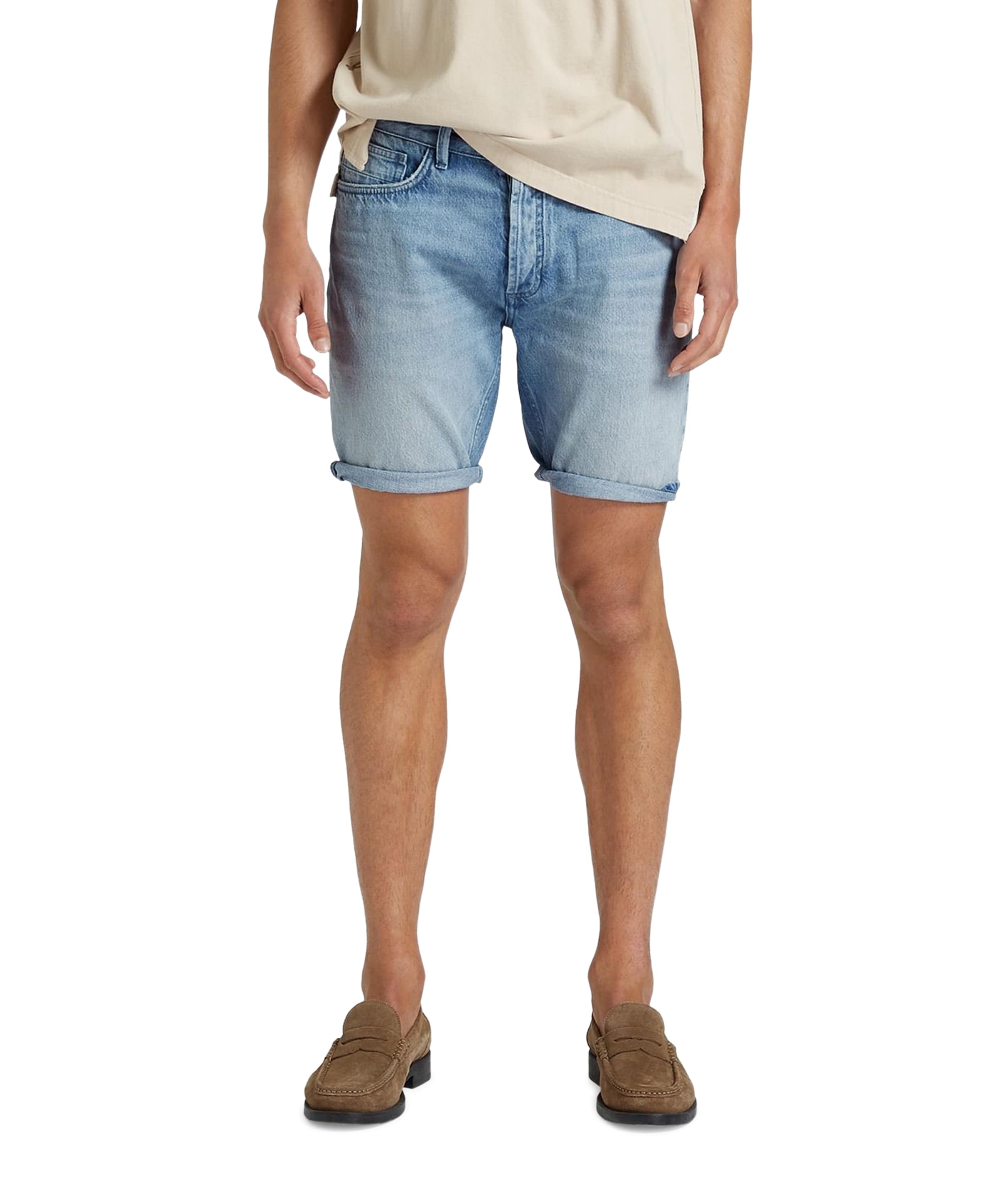 RIDGE SHORT R 037 heren jeans blauw