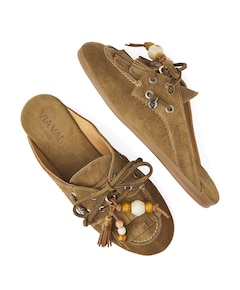 June Rhea dames clogs groen