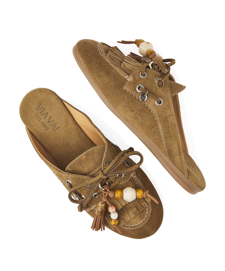 June Rhea dames clogs groen