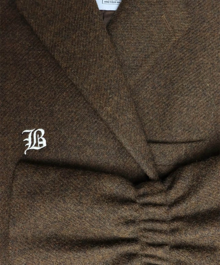 Dames blazer bruin