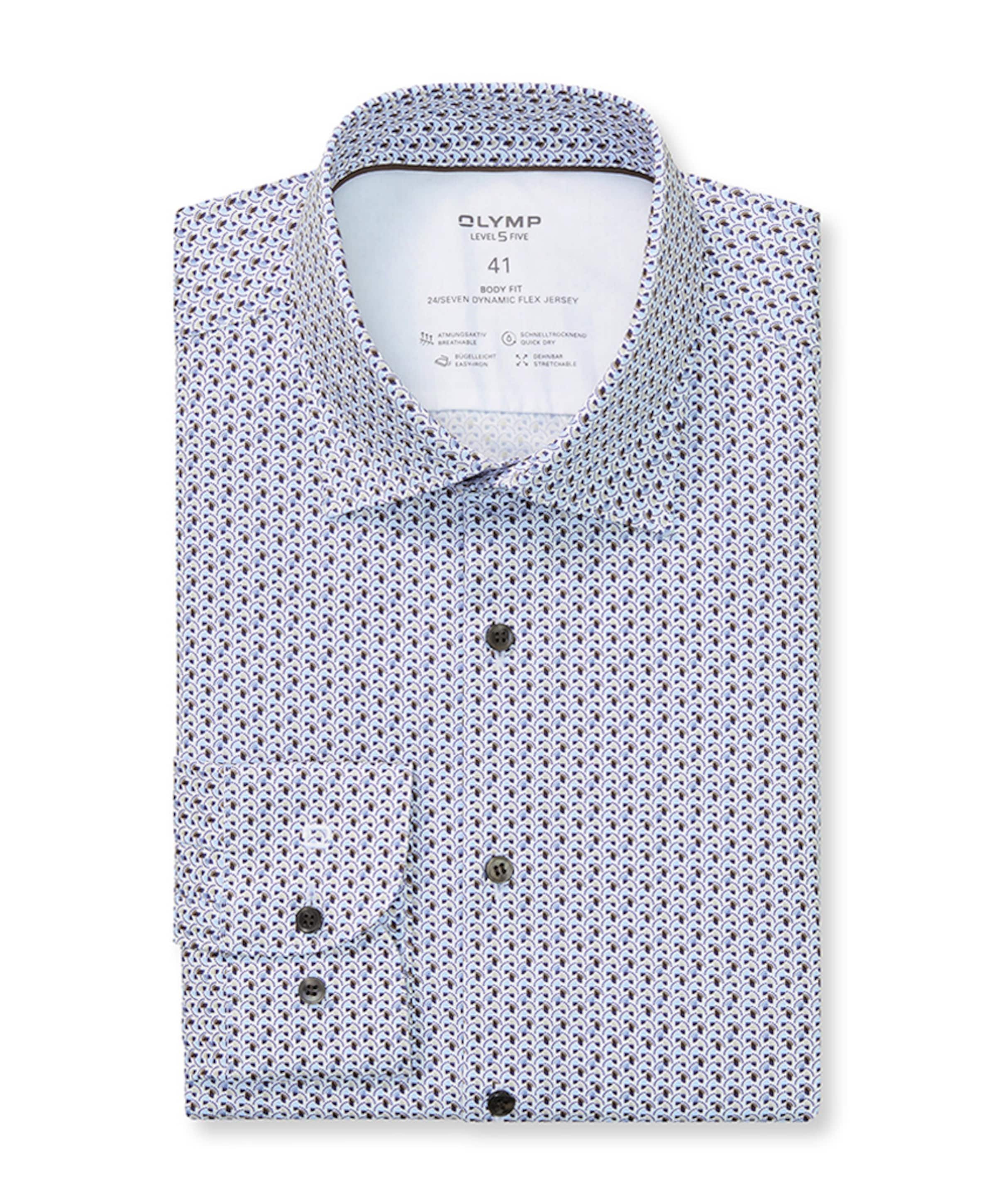 Overhemd lange mouw blauw