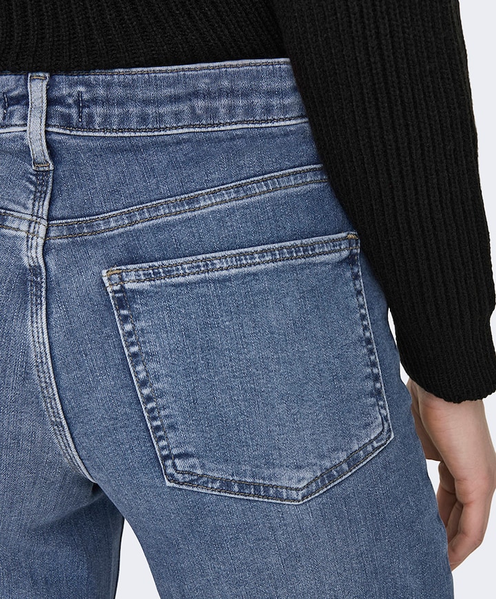 ONLMADISON BLUSH HW WIDE DNM blauw