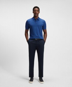 Heren polo blauw