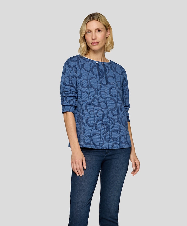 Dames longsleeve blauw