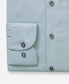 Heren overhemd extra lange mouw blauw