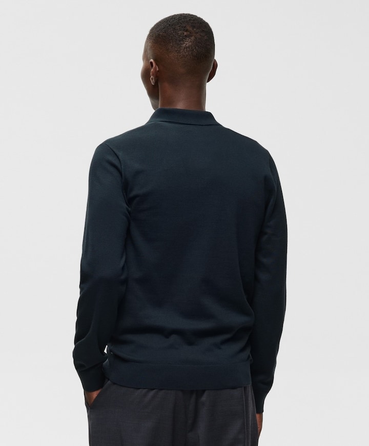 Heren polo blauw