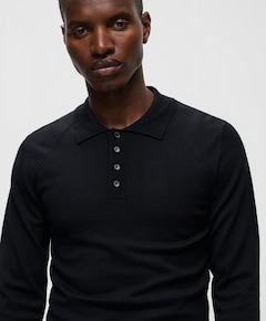 Heren polo zwart