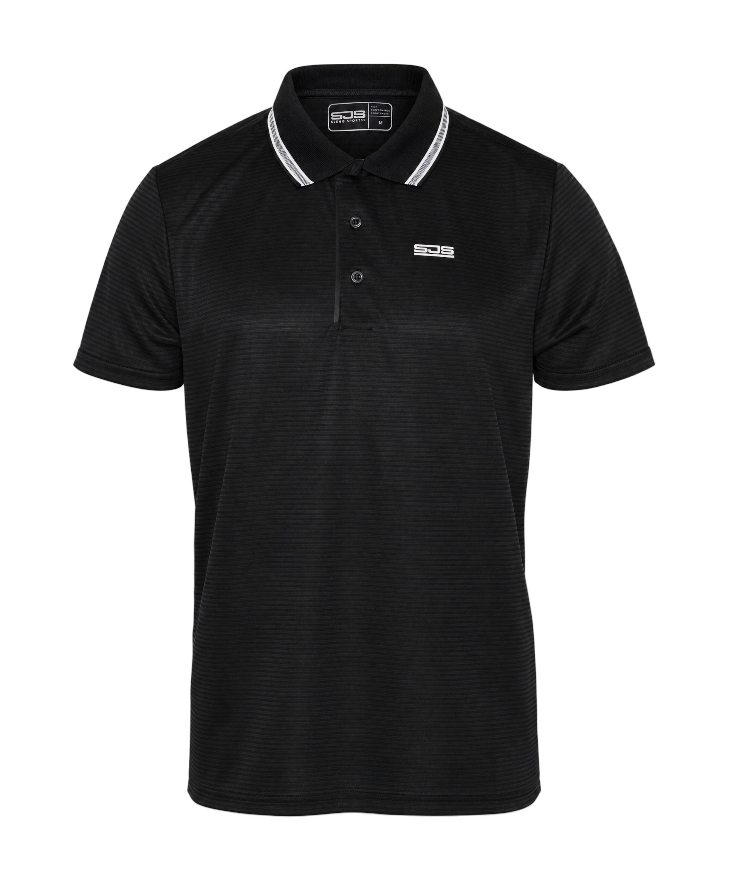 Heren polo zwart
