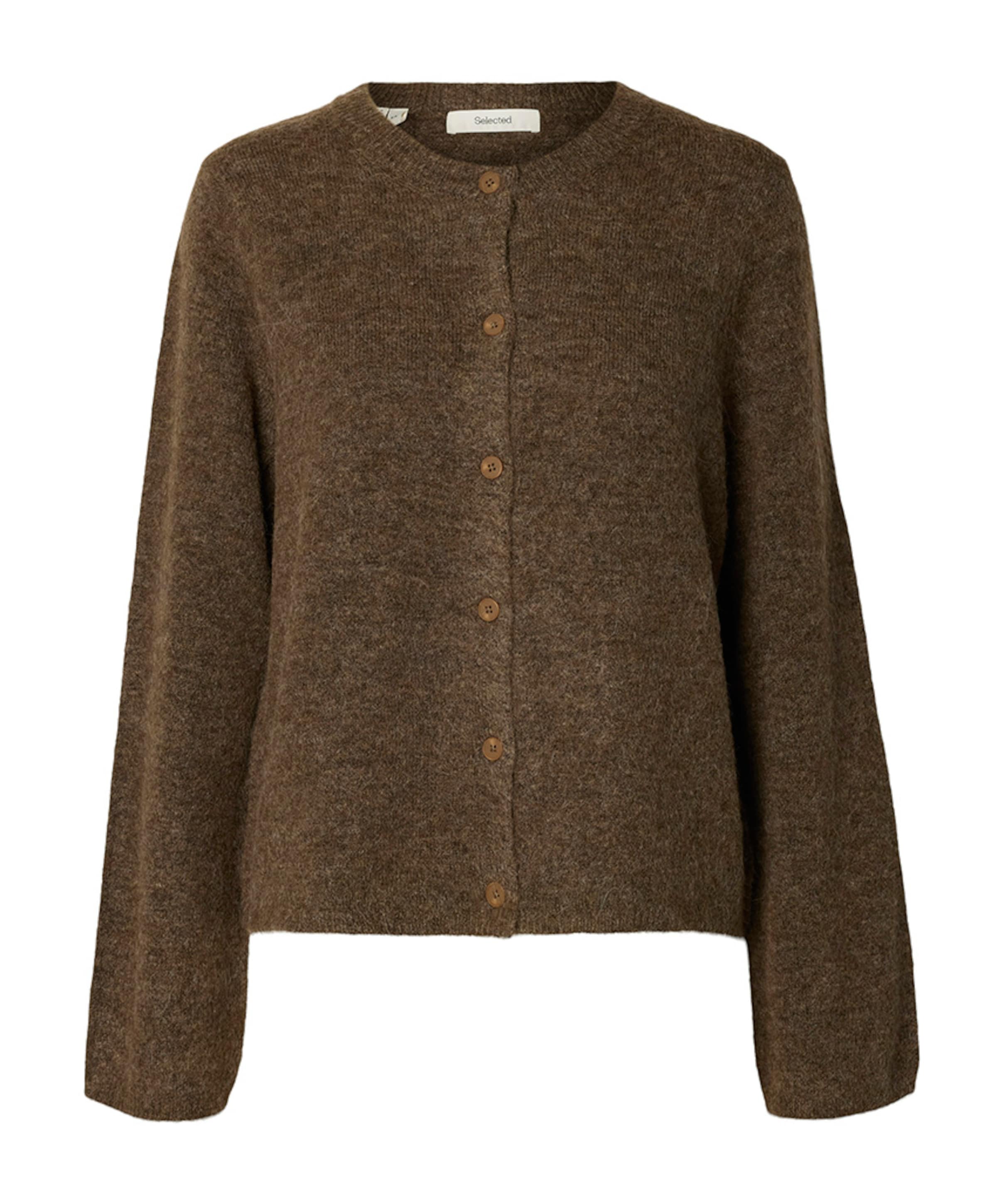 Dames vest bruin