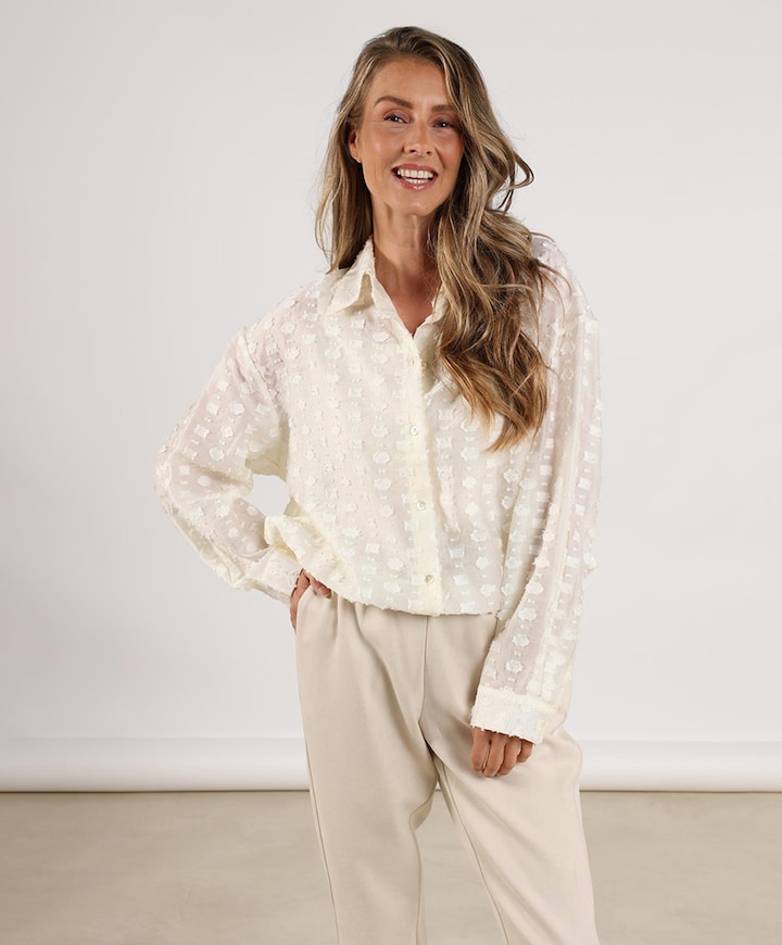 Dames blouse ecru