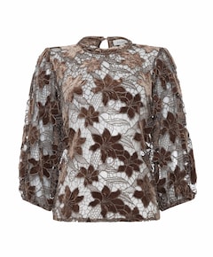 Dames top bruin