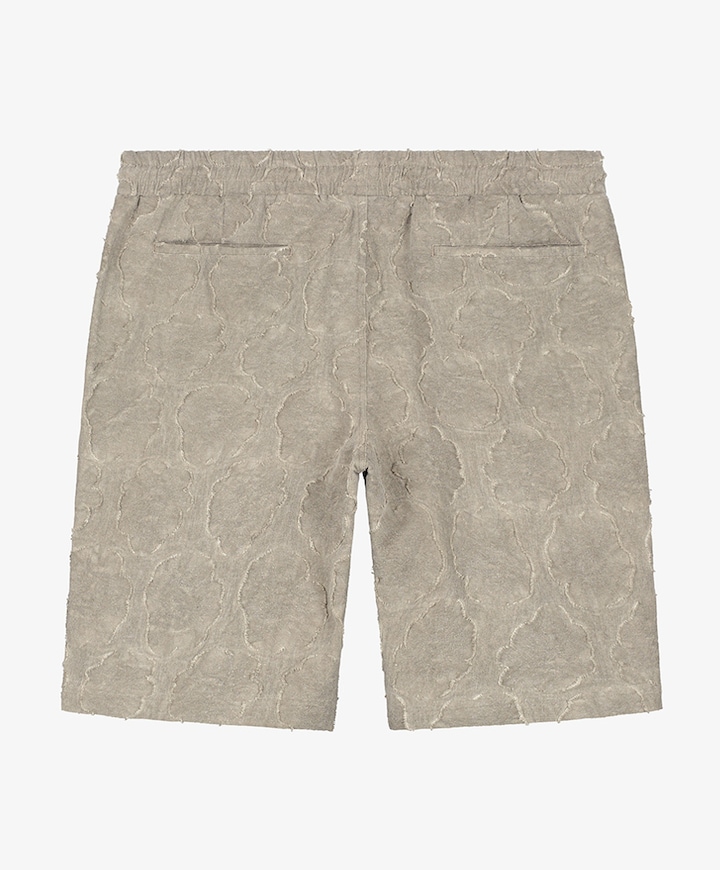 CROISIC GARMENT DYED JACQUARD SHORT heren korte broek bruin