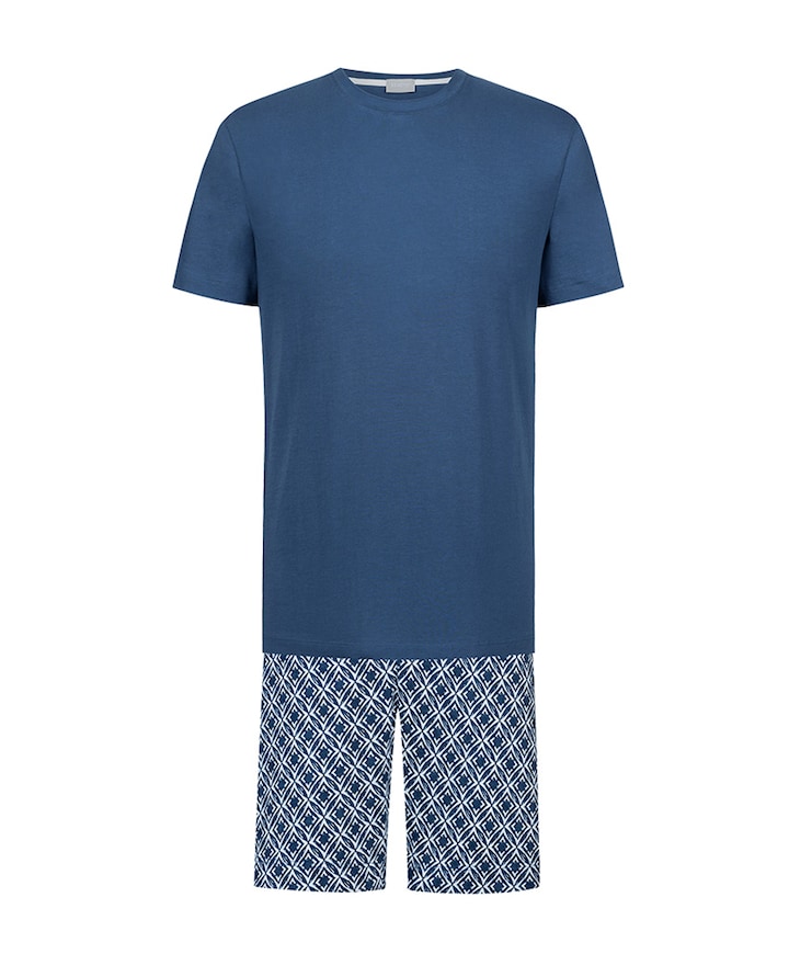 Heren pyjamaset blauw