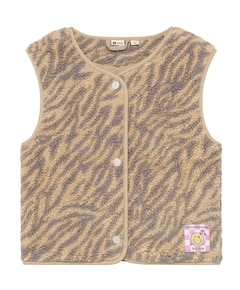 Meisjes gilet beige