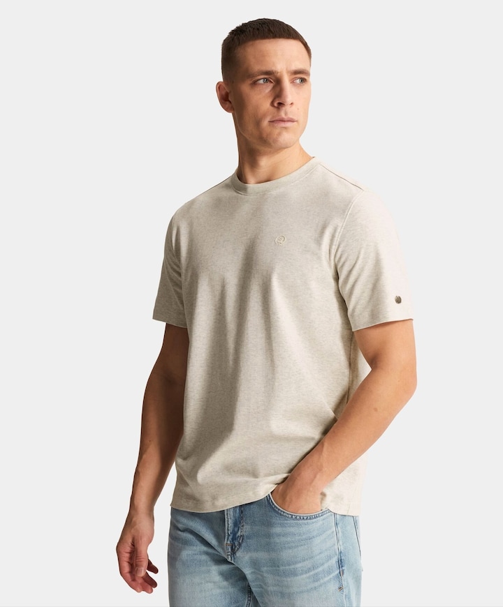 Heren T-shirt ecru