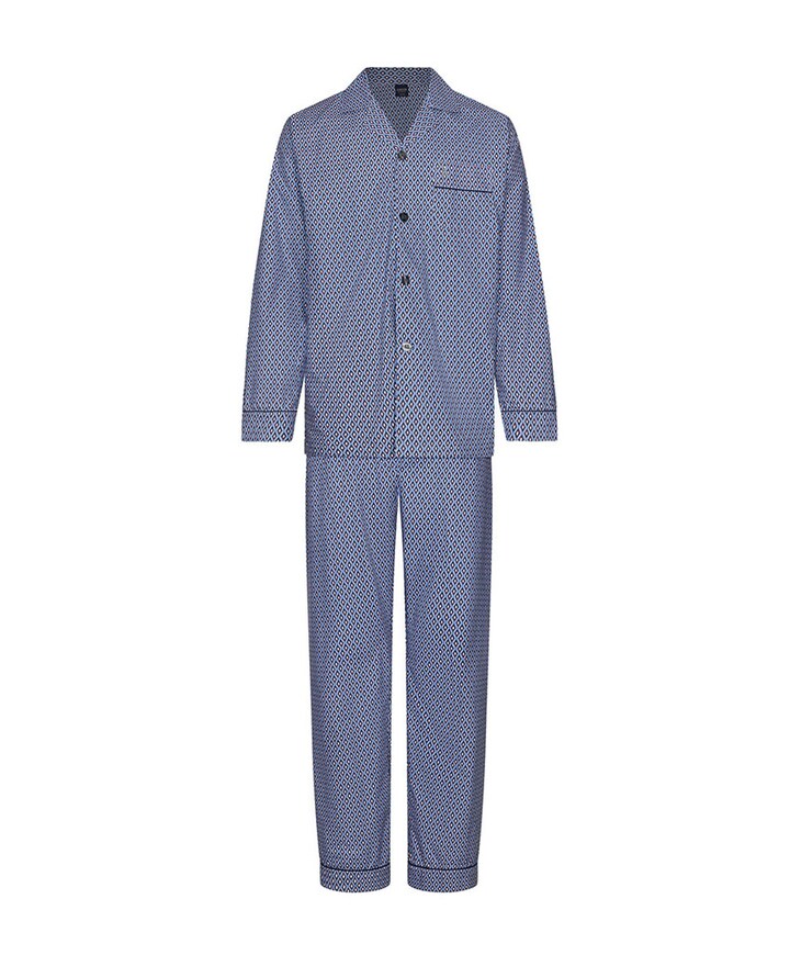 Heren pyjamaset blauw