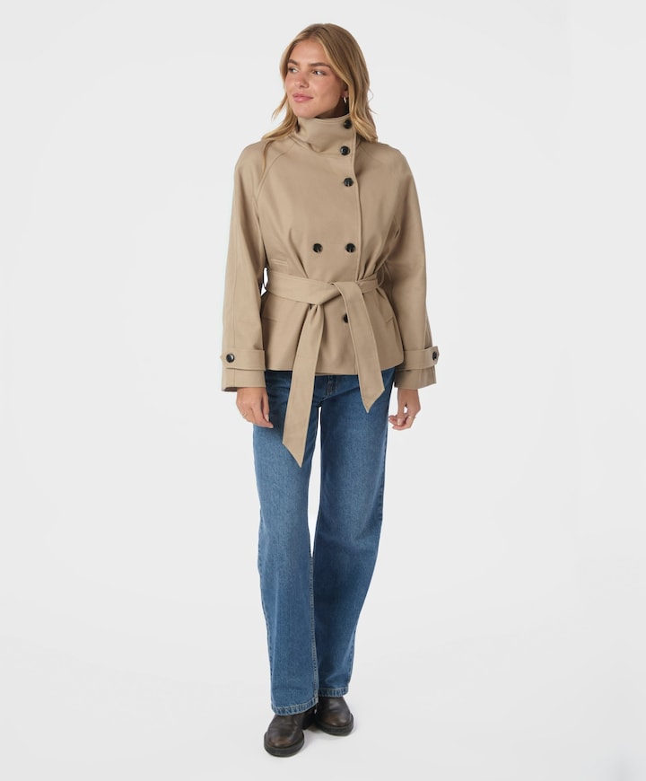 Dames jas beige