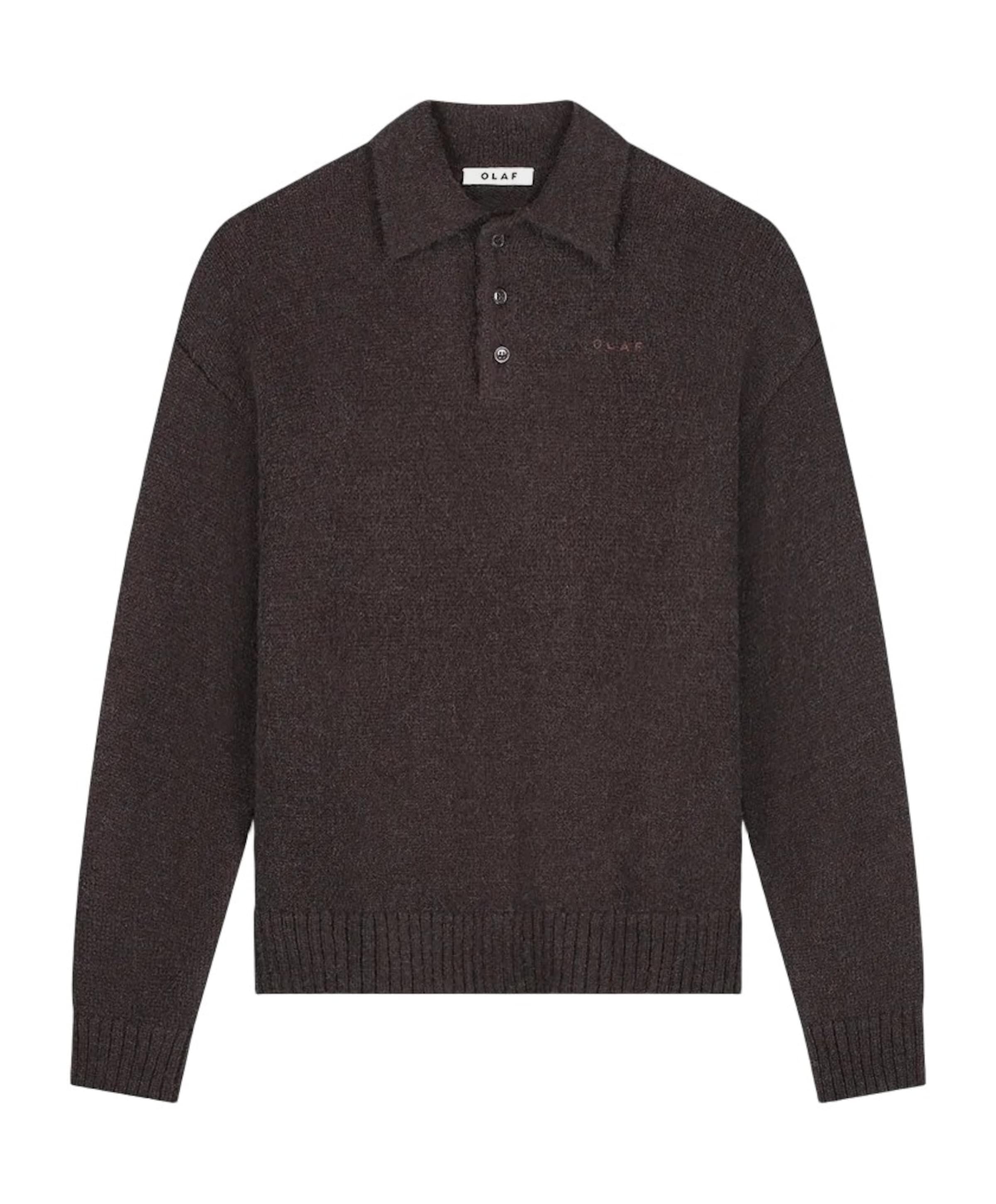 Heren polo bruin