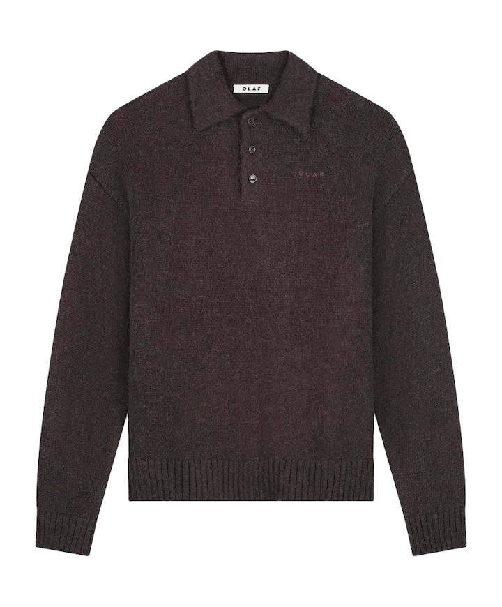 Heren polo bruin