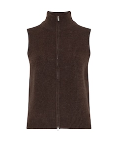 Dames gilet bruin