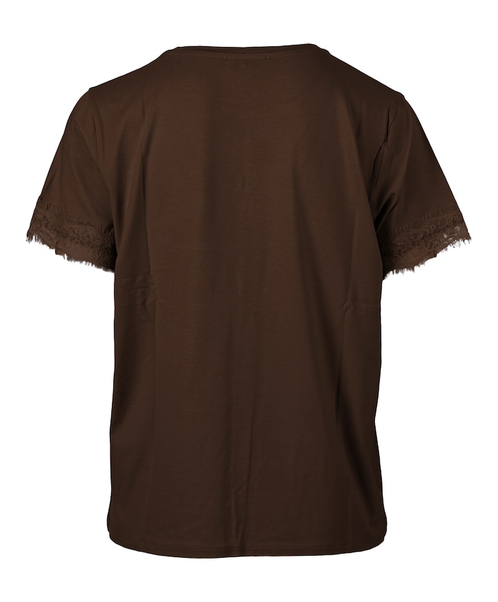 Dames T-shirt bruin
