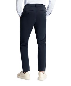 Lancaster Twill Knit Tapered Jogger heren broek blauw
