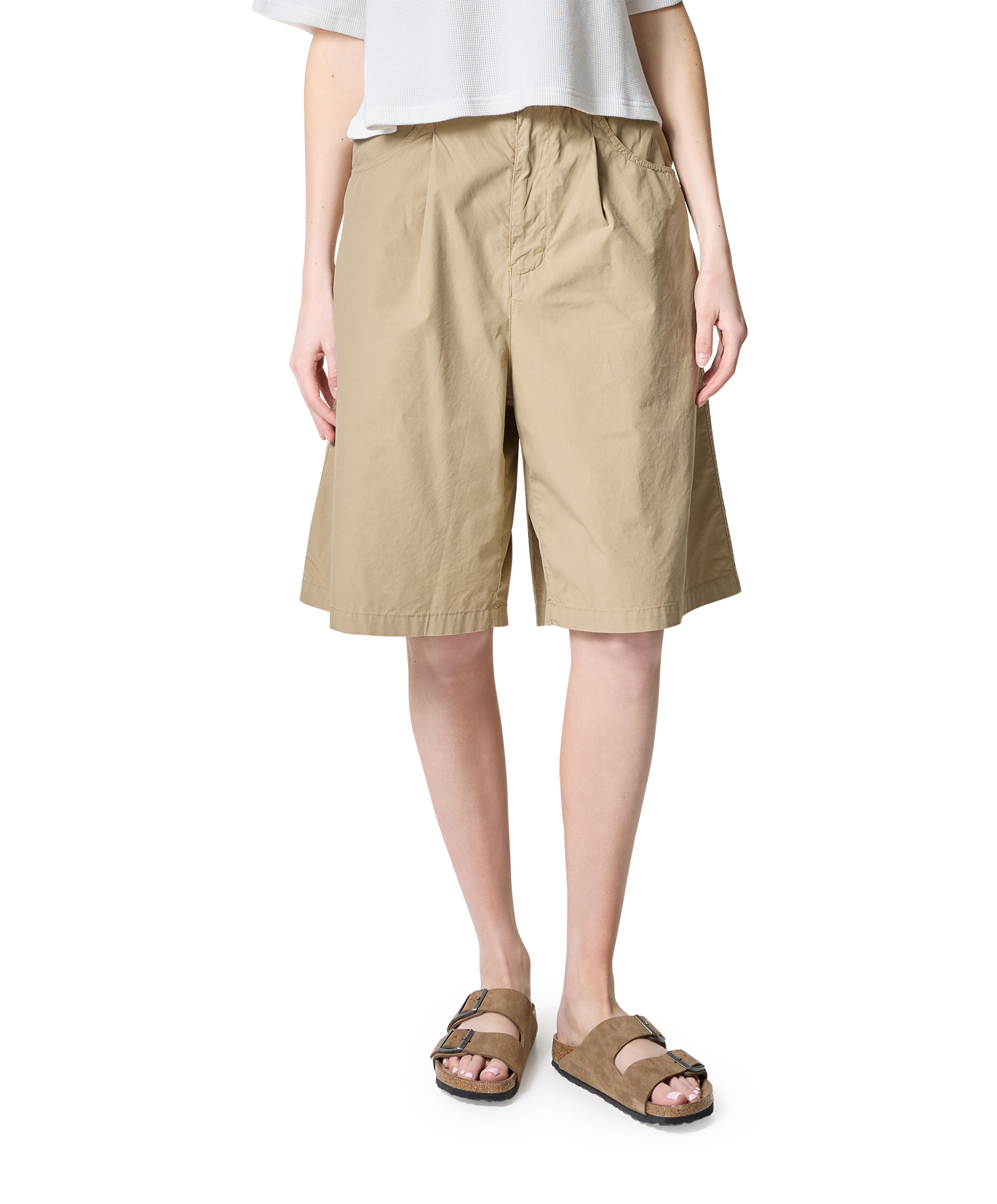 Bermuda dames korte broek beige