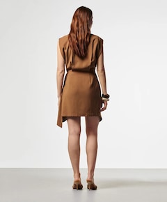 Dames jurk bruin