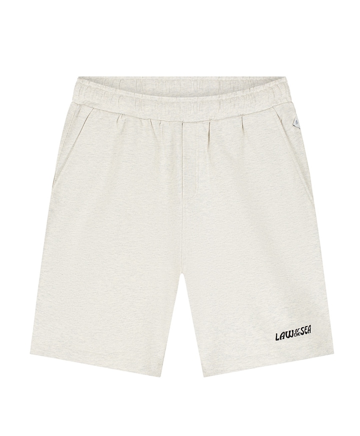 STARRY SWEAT SHORTS heren korte broek wit