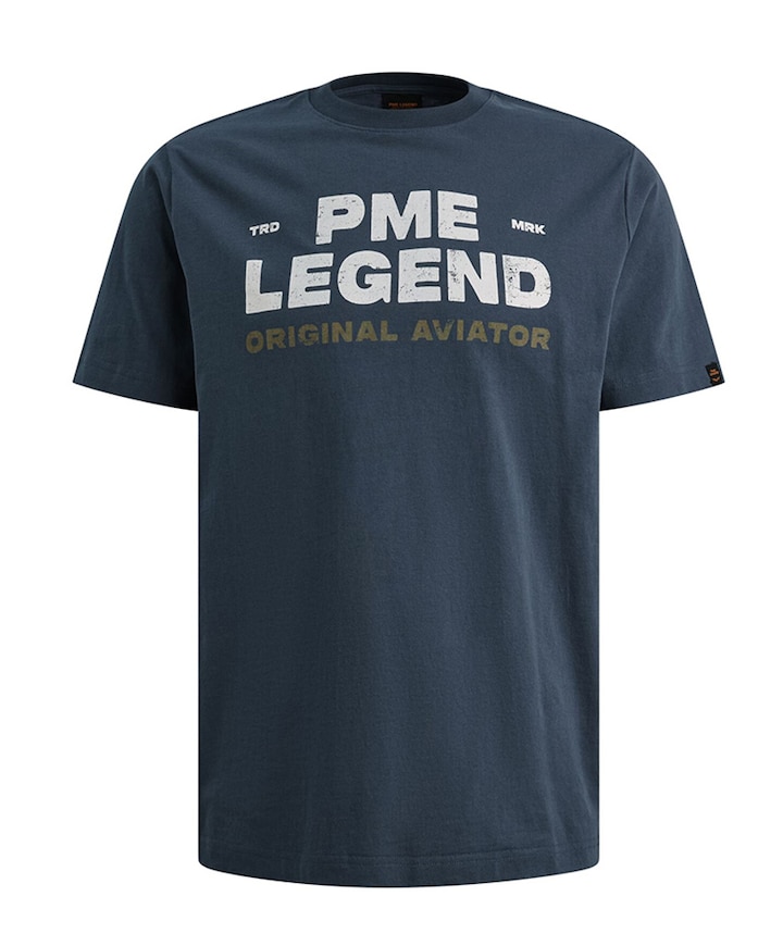 Heren T-shirt blauw