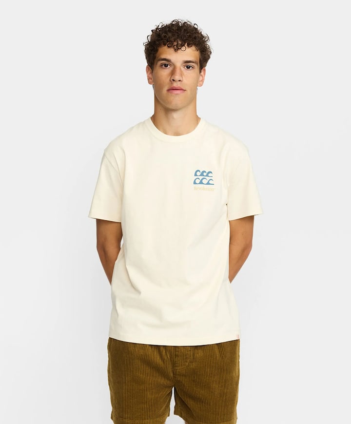 Heren T-shirt ecru