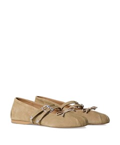 Vita dames ballerina's beige