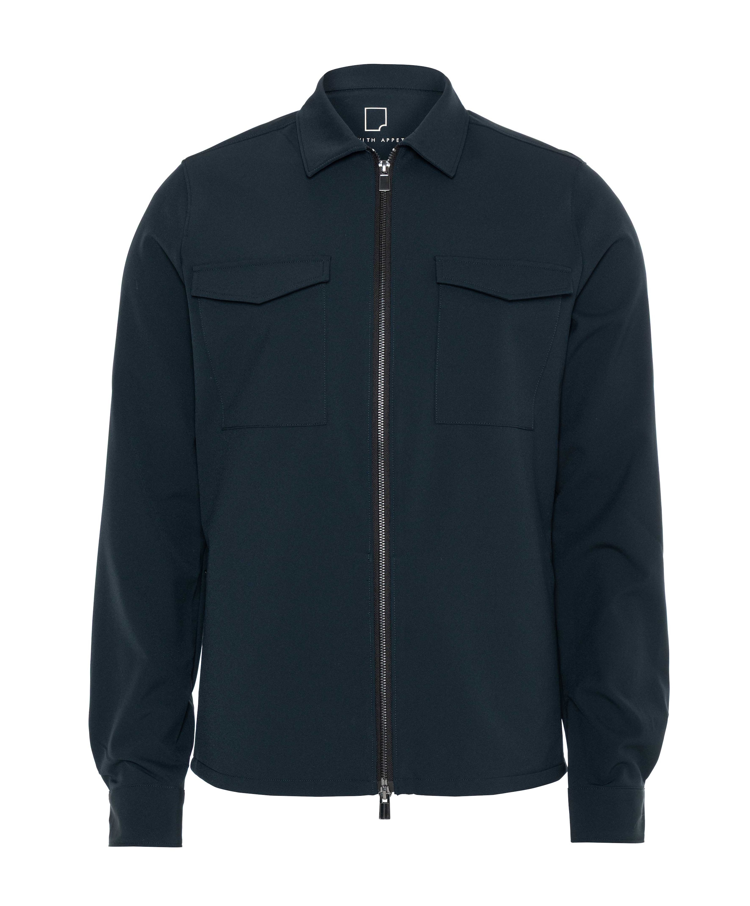 Heren overshirt blauw