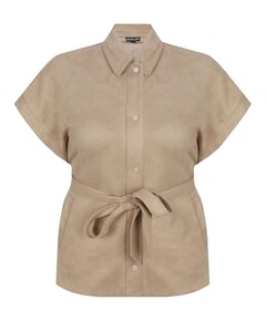 Dames gilet beige