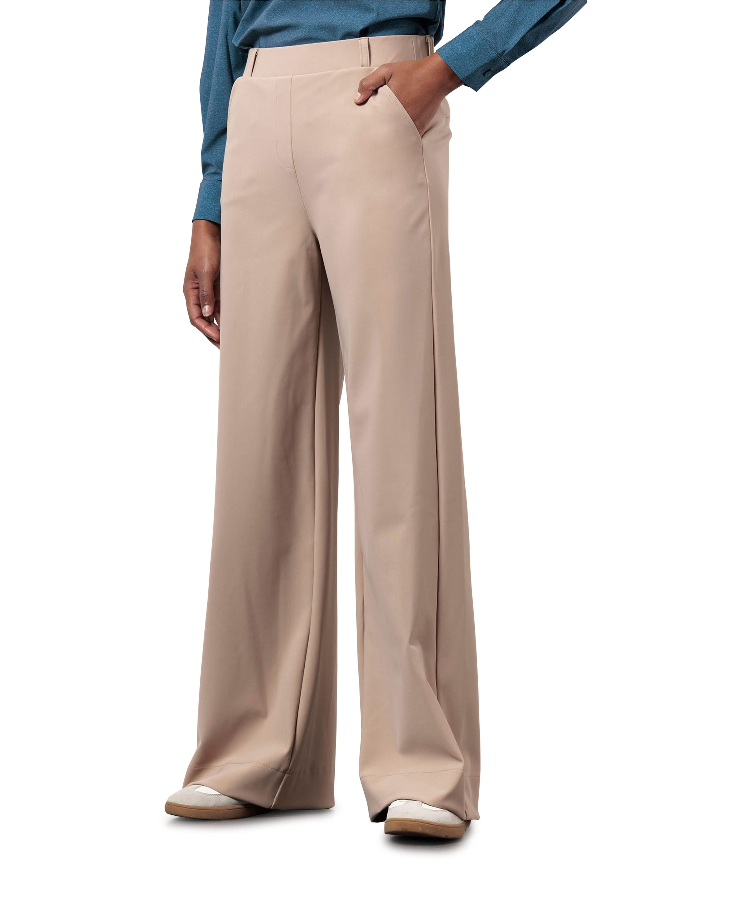 Lexie bonded broek beige