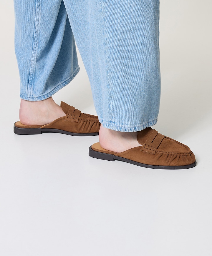 Penny mule dames clogs bruin