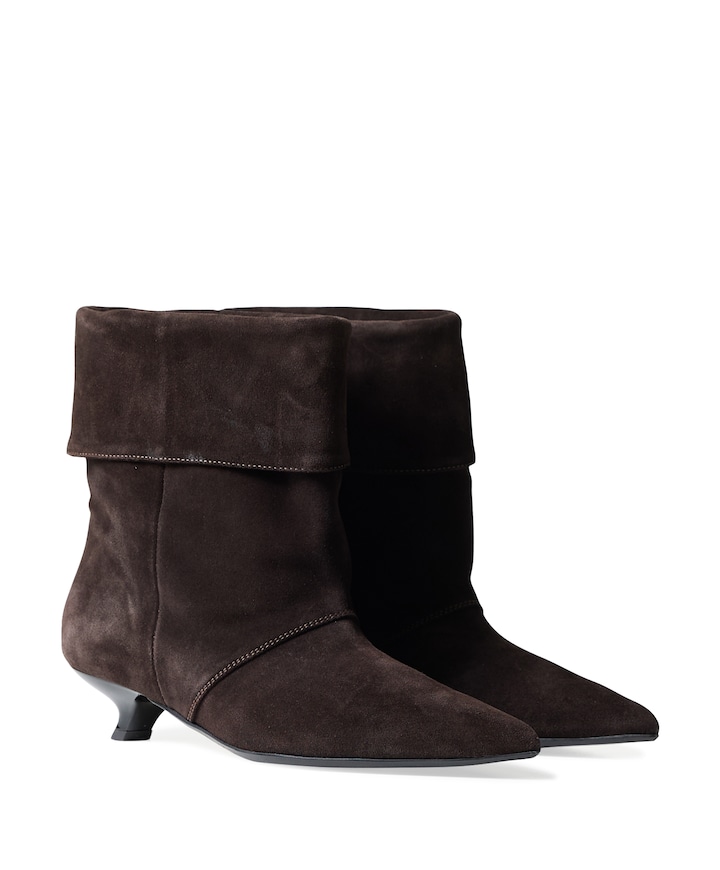 taboo dames enkellaarzen bruin