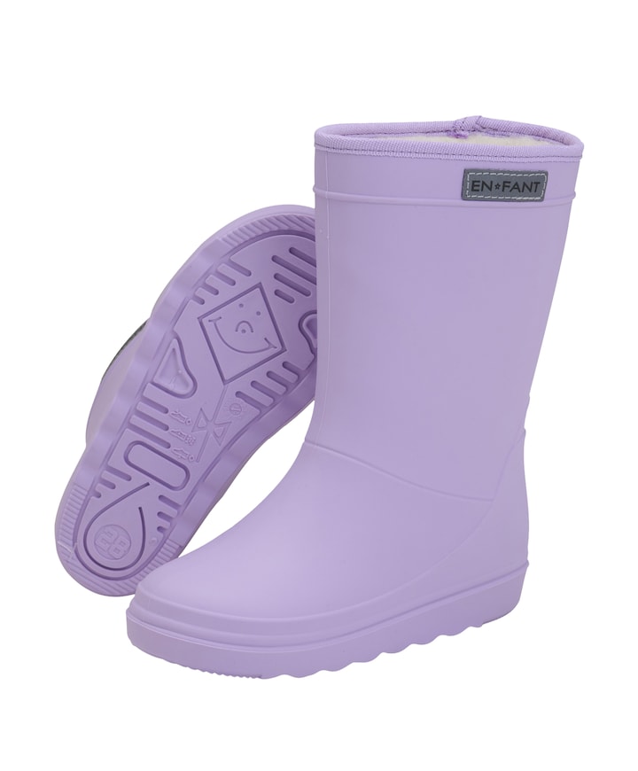 Thermo Boots Solid regenlaarzen  paars