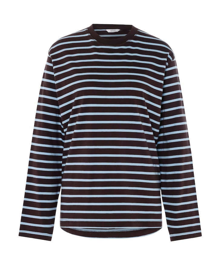 Dames longsleeve blauw