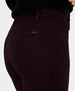 Pull On Slim broek bordeaux