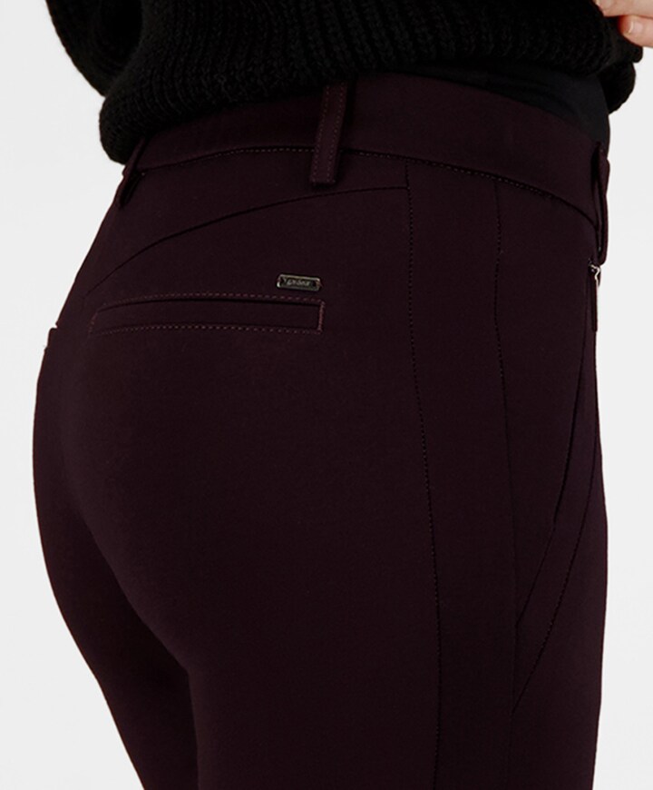Pull On Slim broek bordeaux