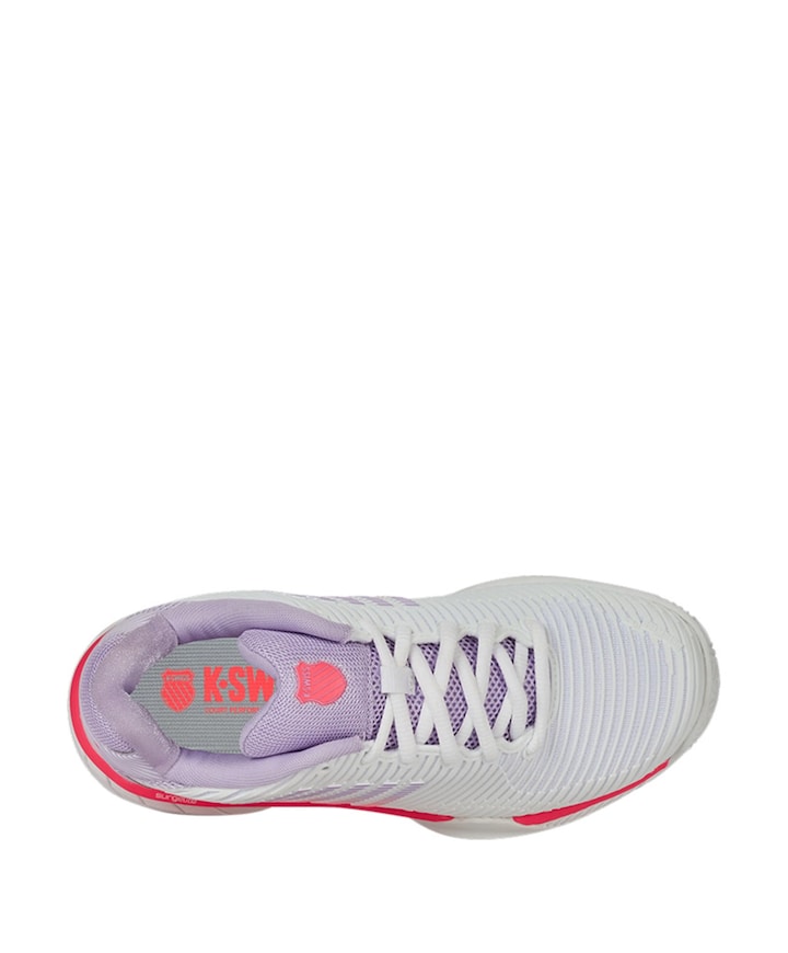 KS TFW HYPERCOURT EXPRESS 2-WHITE/ORCHDPTL/NBLAZE tennisschoenen wit
