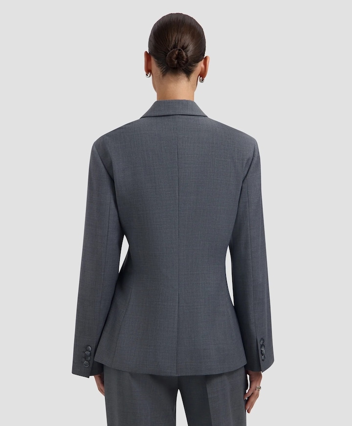 Dames blazer grijs