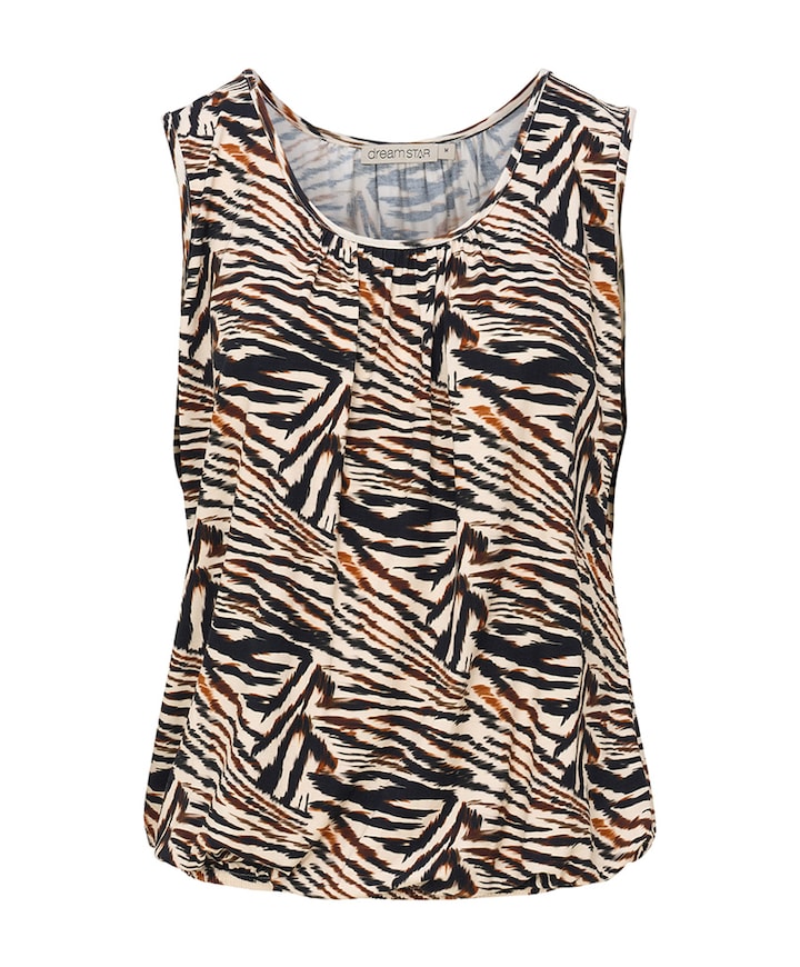 Dames top bruin