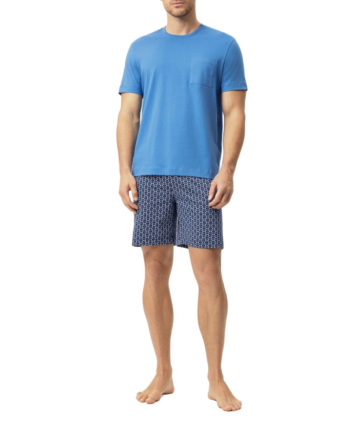 Heren pyjamaset blauw