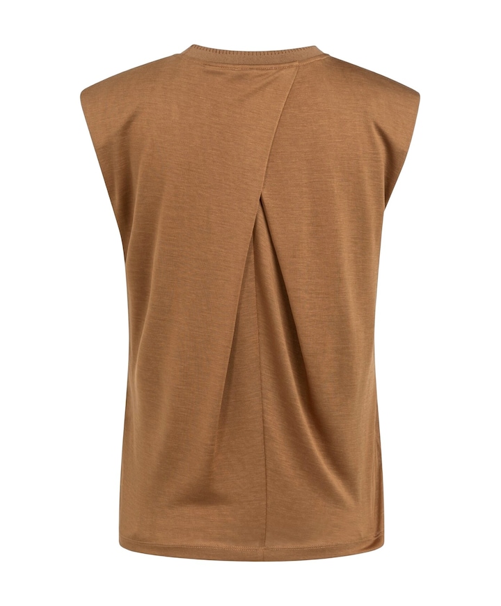 Dames top bruin