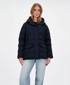 Dames omkeerbare jas grijs