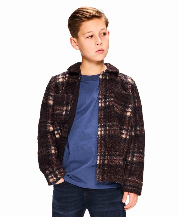 Jongens vest bruin
